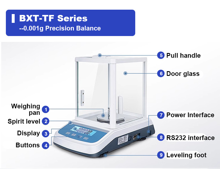 Customizable Precision Digital Scales 200g/0.0001g Laboratory Analytical Balance FA Series 120g 220g 320g