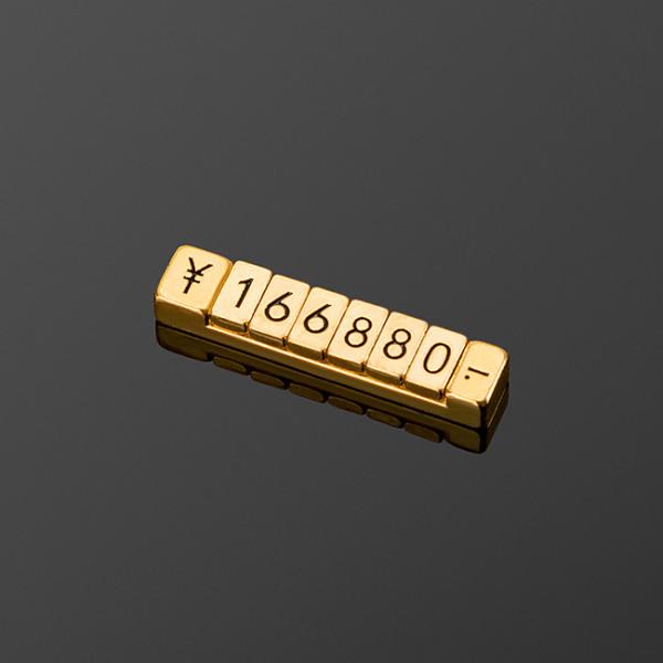 Quality Gold Metal Magnetic attraction Fixed Length Flat Concave Number Price Tag for sale