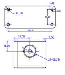 0.3-0.5MPa Custom Withstand Voltage Flow Meter 9-500ms