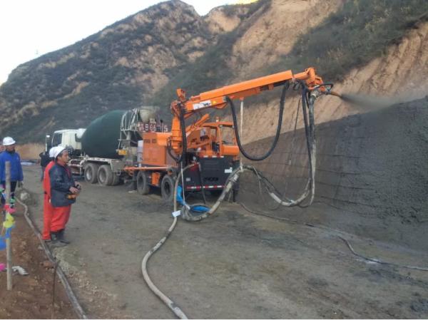 Mining Wet Shotcrete Machine Wireless Remote Control With External Air