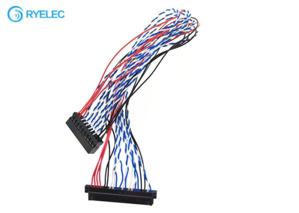 Quality 20pin Jae Fi-20s To Dupont Bld2-20 2mm Pitch 2 Rows 2*10p Pairs 1571 28awg Lvds Cable for sale