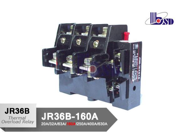 Quality 160A  Thermal Overload Relay Three Phase Bimetallic Strip Thermal Relay  for sale