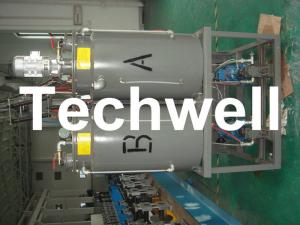 China PU Foam Rolling Shutter Door Roll Forming Machine With PU Foam Injection Machine on sale