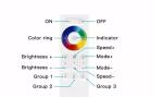 3CHx5A Touch LED Light Controller With Color Ring Smart RGB Tuya APP WIFI