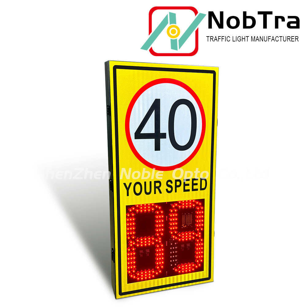 Suggestion install height 2.5-4 Meters -40°C To 60°C Digital Speed Limit Signs with Visibility Range More Than 300 Meters