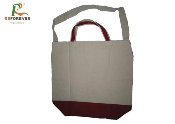Quality Reusable Shoulder Cotton Canvas Bags Tote Style With Double Handle Customized Size for sale