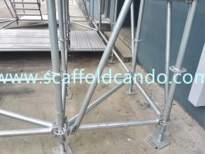 Buy cheap Good performance scaffold diagonal, brace for Ringlock scaffolding system 900*1000mm 1200*1500mmL Hot dip galvanized product