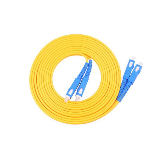 Quality Blue Duplex Fiber Cable / SC UPC Single Mode 1310nm SC Fiber Optic Patch Cord for sale