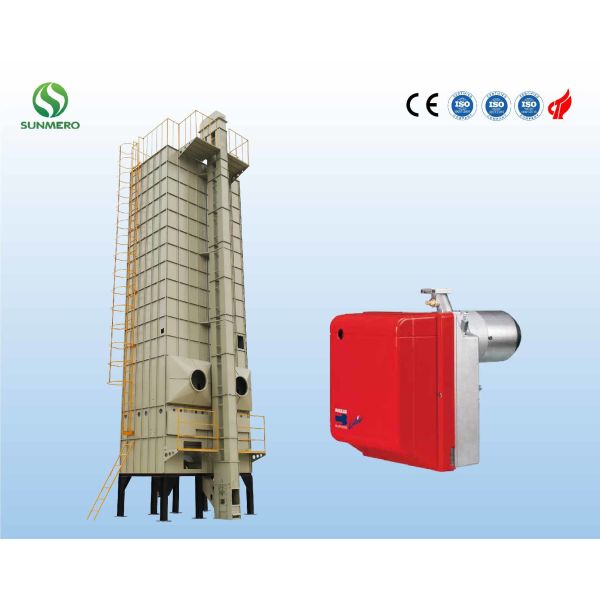 CE Approval 15T Horizontal Wheat Grain Dryer , Grain Processing Equipment