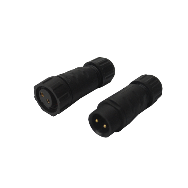 High Power Circular Plastic Connectors IP68 2pins Male 10A