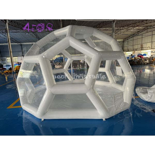 Inflatable Dome Bubble Tent Transparent Camping Inflatable Football Bubble Tent With Balloon