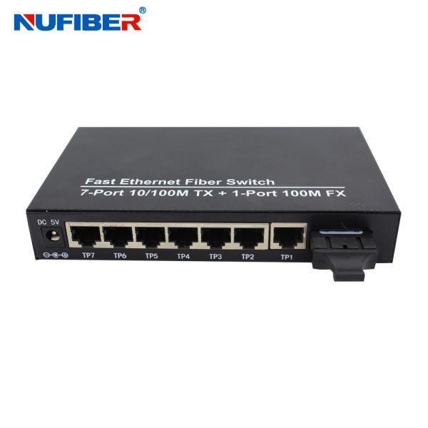 DC5V 1A 7 Port Ethernet Switch 100Mbps Speed IEEE802.3u Standard