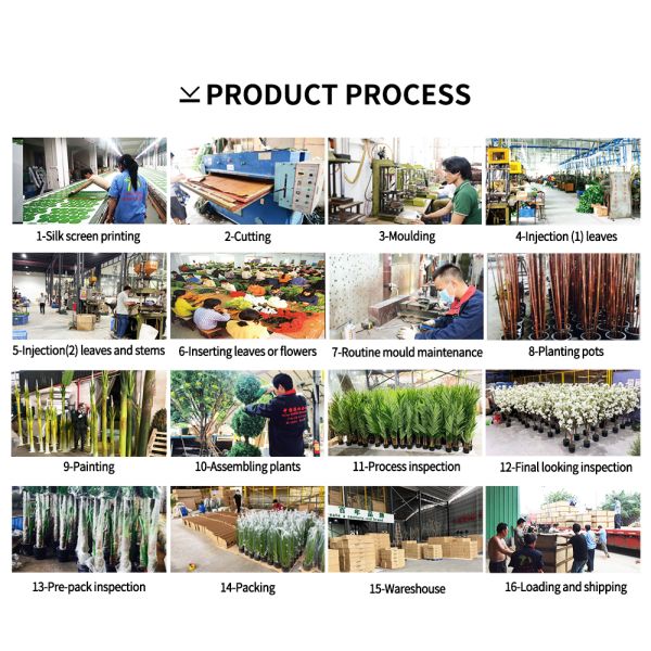 No Nursing Store Artificial Landscape Trees Big Date Palm Tree Customized Size