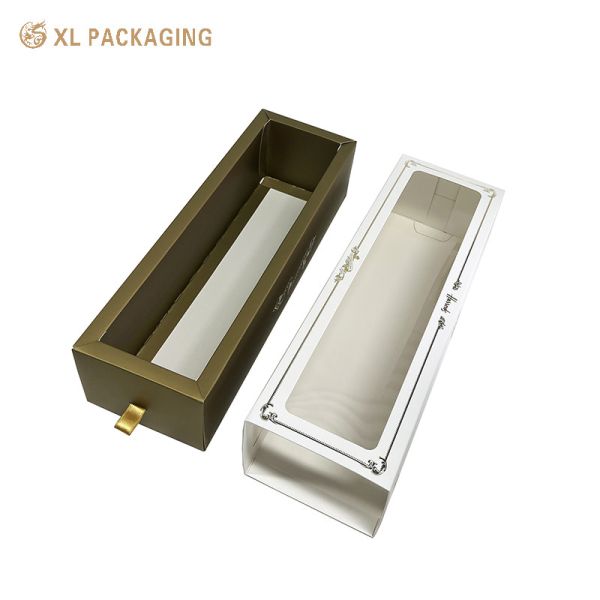 XL Packaging Custom Packaging Box Factory Luxury Macaron Window Drawer Box Cake Candy Chocolate Packaging Box With Logo Food Cupcake Boxes