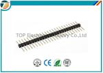Black Terminal Block Connectors Single Row Pin Header With 2.54mm Pitch