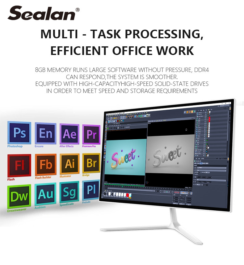 I5 460 Gaming Desktop Computers PC All In One Core I5 For Office