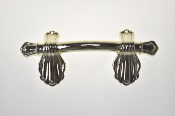 Quality Shell Design Antique Coffin Handles , Gold Surface Coffin Hardware Supplies for sale