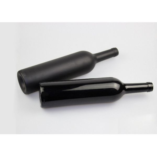 Black Frosted Wine Bottles Fashionable Appearance OEM ODM Service