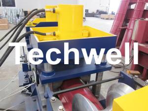 Buy cheap 0.3 - 0.7mm Top Hat Cap Tile Roll Forming Machine With PLC Frequency Control System product
