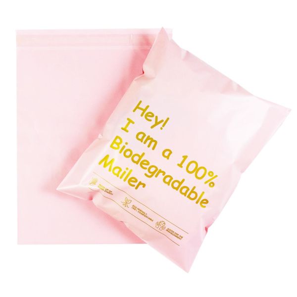 100% Biodegradable Cornstarch PLA Compostable Mailers Custom