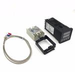 Digital PID Temperature Controller Thermostat REX-C100 + Max.40A SSR Relay + K