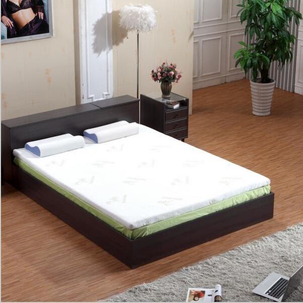 Quality King Size Memory Foam Mattress Topper For Relieving Pressure White Color for sale