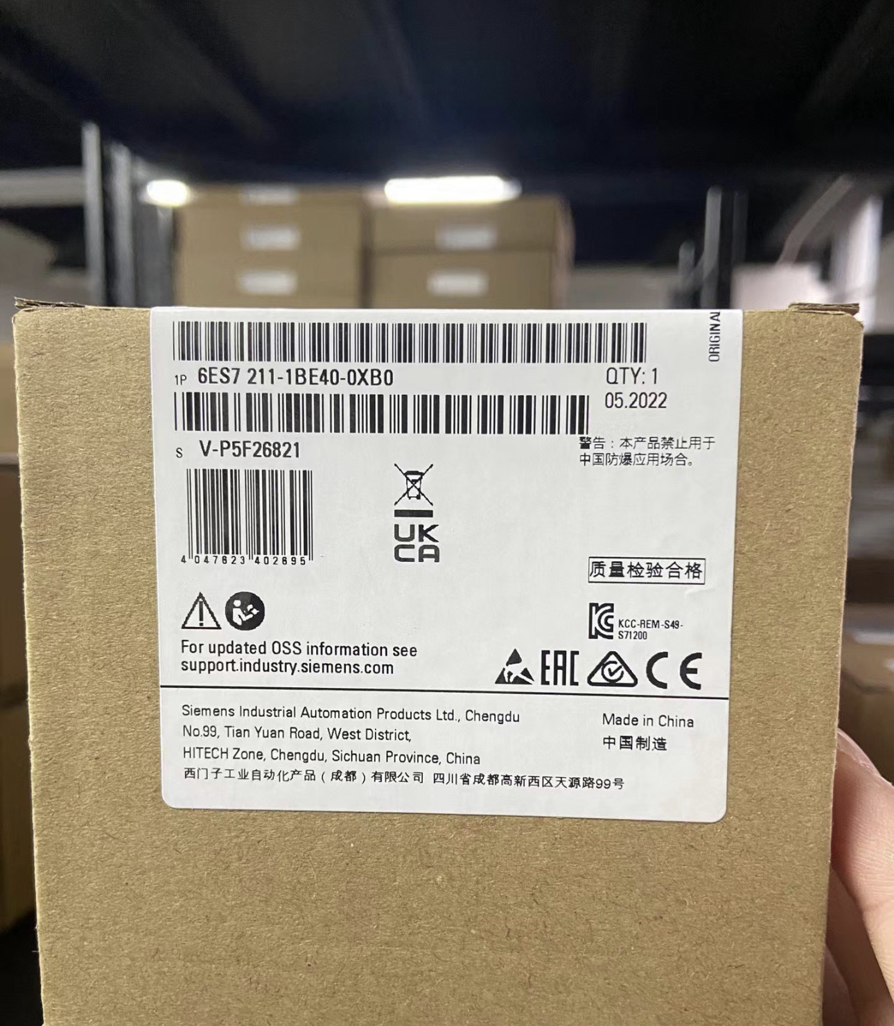 6ES7211-1BE40-0XB0 Siemens SIMATIC DP CPU 1211C AC DC RLY Compact CPU
