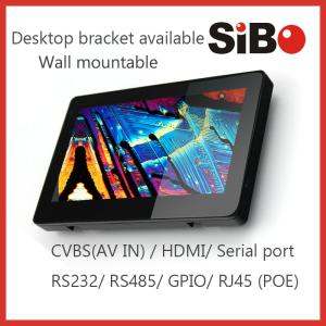 Indoor HMI Application Glass Mirror 1024*600 IPS 7 Wall Mounted Android Touch Tablet With PoE Ethernet