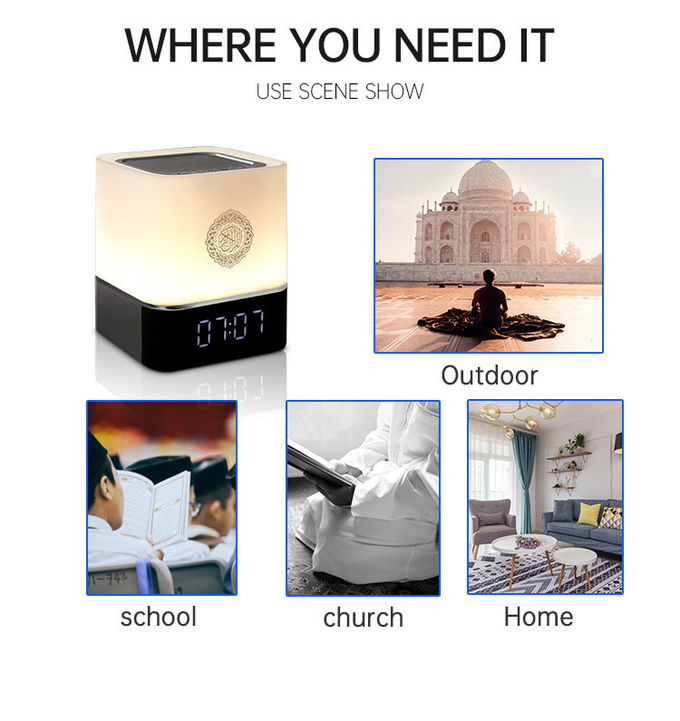 Led App Table Mini Touch Lamp Quran Speaker