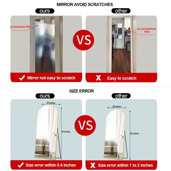 Beveled Full Length LED Design Float Glass Dress Body Light for Living Room Decoration