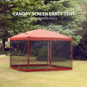 China 210d Oxford Easy Pop Up Canopy, Outdoor Screen Tent with Mesh Mosquito Netting Side Walls for Camping Picnic Party on sale