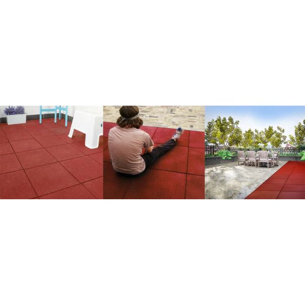 40*40*5cm Non-Toxic Stable Rubber Floor Mat Stall Rubber Flooring In High Density Rubber Flooring For Equestrian Area