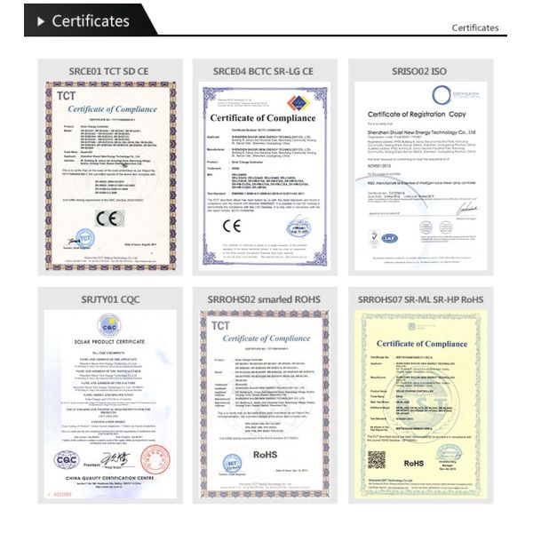 High Efficiency Solar Street Light Controller SRNE Open Circuit Protection