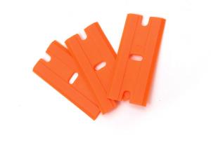 China Orange Vinyl Wrap Install Kit , Plastic Razor Blade Scraper 3.9 X1.8cm on sale