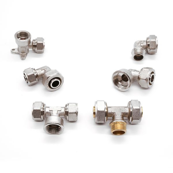 Multilayer pex pipe fittings brass compression fittings coupling for pex-al-pex pipe
