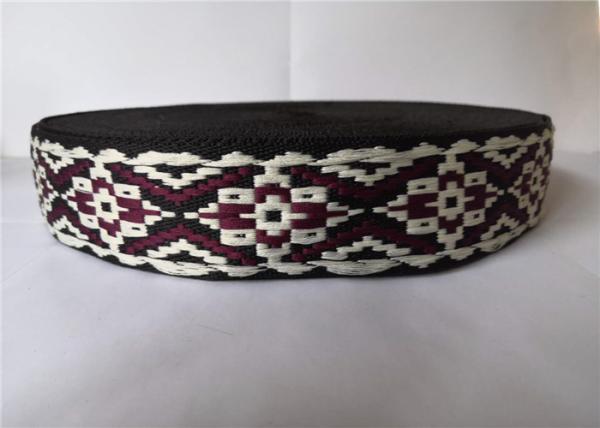 Quality Printed Elastic Custom Jacquard Webbing For Garment Underwear Bags Three Color for sale