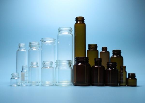 Quality Customized Size Screw Top Vials Clear And Amber Color With Screw Threaded Mouth for sale