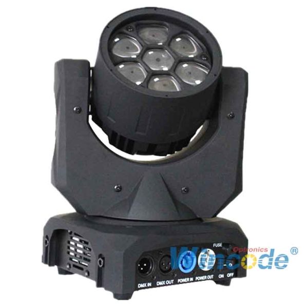 Smart Control LED Moving Head Light 7*10W 0-100% Linear Dimmer With 16 Bit