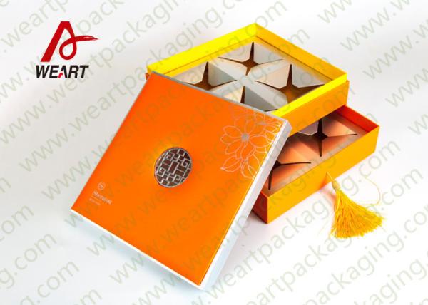 Quality Two Layered Individual Recycled Paper Gift Box With Magnets UV Varnish Suface for sale