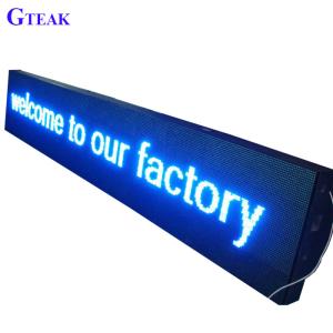 China Outdoor Banner Display Programmable Electronic LED Sign with Semi-outdoor and Blue Tube Chip Color on sale