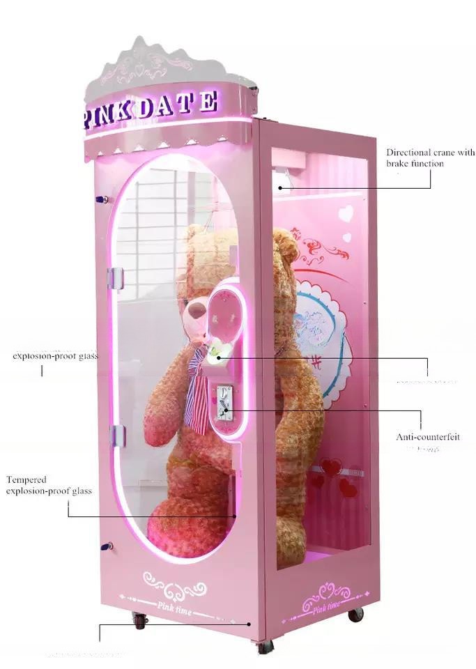 Dreamland Coin Operated Pinks Date Scissors Game Machine Crane Claw Machine Cut Prize Toys Machine