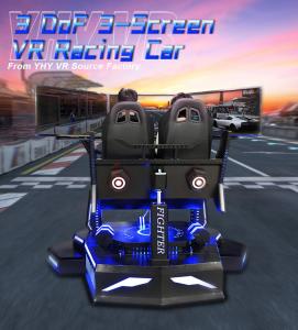 China Full Motion 3 DOF 3 Screen Virtual Reality Driving Simulator For Water Park on sale