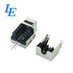 White Network Keystone Jack For Ethernet Network Phosphor Bronze Material