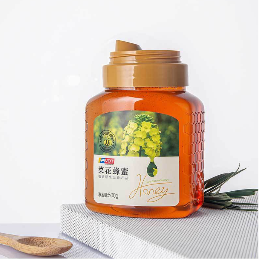 500g 700g Honey Plastic Beverage Bottles Reusable Plastic Jars Squeezable