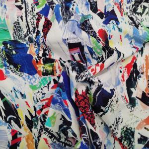 92% Nylon 8% Spandex Printed Microfiber Fabric 130gsm 150cm Waterproof Breathable