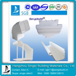 Rainy season building rain gutter drainage system