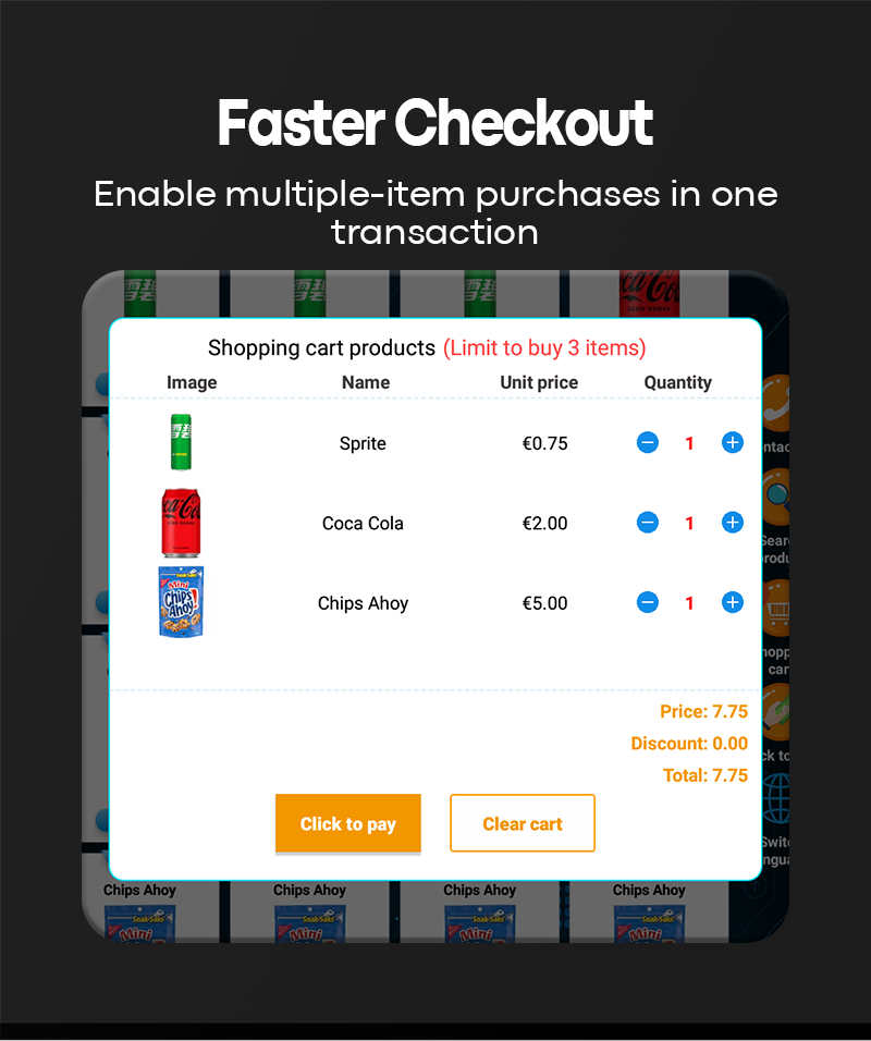 Large Combo Vending Machine two in one snacks  vending machine with eU age verifier