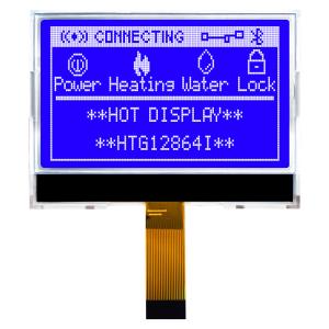 Buy cheap 128X64 SPI Chip On Glass LCD Display With White Side Backlight HTG12864I product