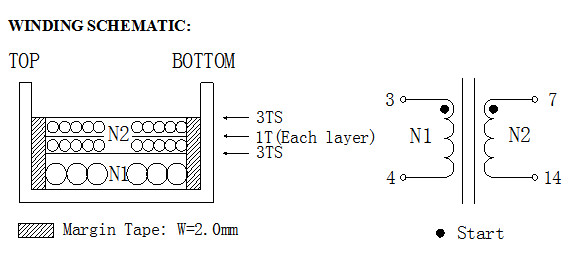 Vertical Electronic Current Transformer , Ferrite Core Type High Current Transformer