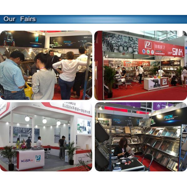 Above Counter Deep Drawn Stainless Steel Double Bowl Sink For Apartment